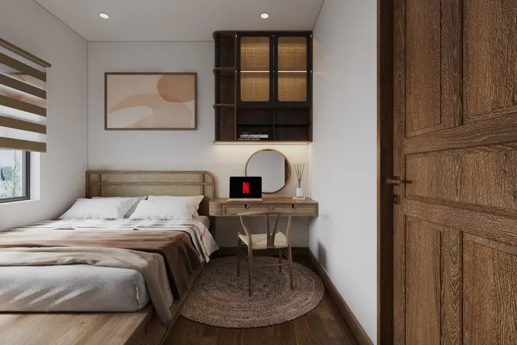 Concept nội thất phòng ngủ Căn hộ phong cách Japanese