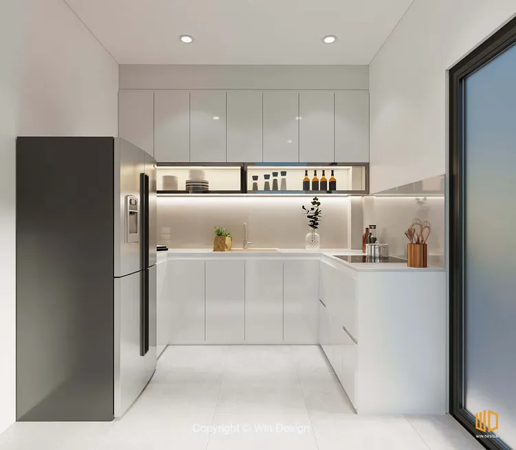 Concept nội thất nhà bếp Nhà phố Bình Tân phong cách Bắc Âu Scandinavian