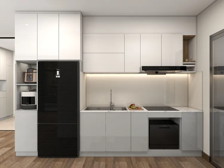 Concept nội thất nhà bếp Căn hộ Quận 7 phong cách Hiện đại Modern