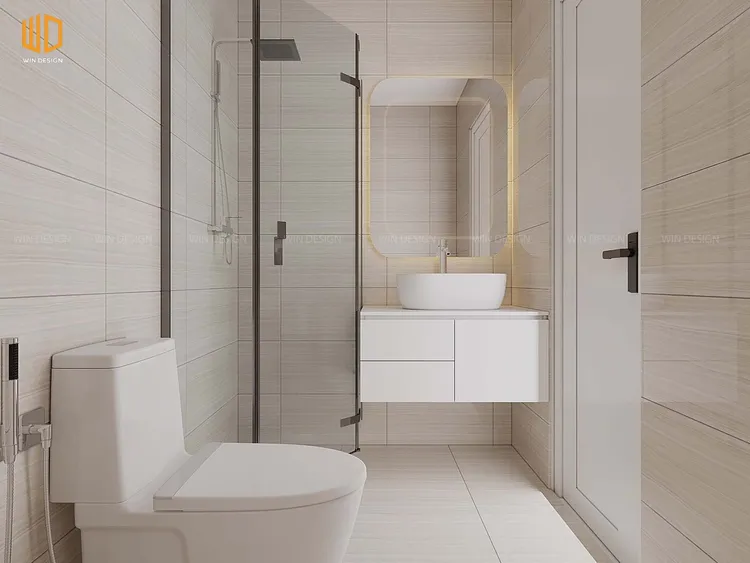Concept nội thất phòng tắm , nhà vệ sinh Căn hộ Vũng Tàu phong cách Bắc Âu Scandinavian
