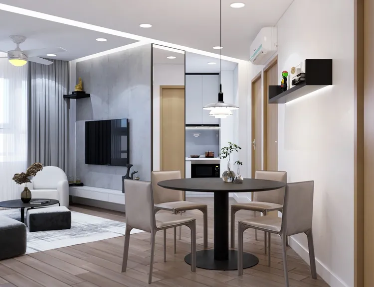 Concept nội thất phòng ăn Căn hộ Green Town Bình Tân phong cách Hiện đại Modern