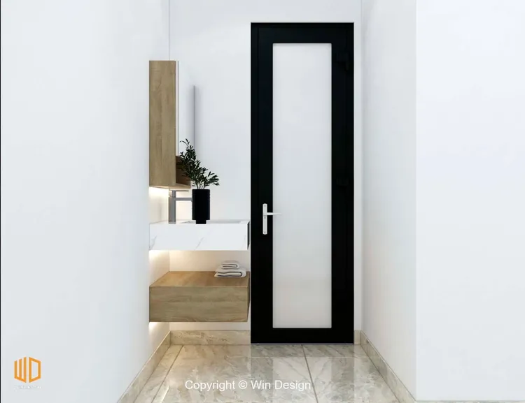Concept nội thất phòng tắm, nhà vệ sinh Nhà phố Biên Hòa Đồng Nai phong cách Bắc Âu Scandinavian