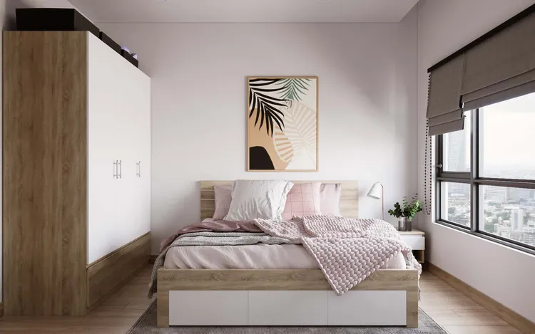 Concept nội thất phòng ngủ Căn hộ Vinhomes Grand Park phong cách Bắc Âu Scandinavian, phong cách Tối giản Minimalist