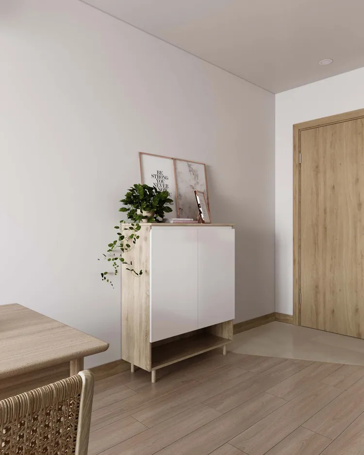 Concept nội thất lối vào Căn hộ Vinhomes Grand Park phong cách Bắc Âu Scandinavian, phong cách Tối giản Minimalist