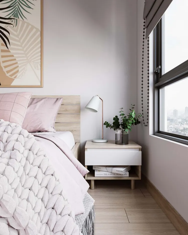 Concept nội thất phòng ngủ Căn hộ Vinhomes Grand Park phong cách Bắc Âu Scandinavian, phong cách Tối giản Minimalist