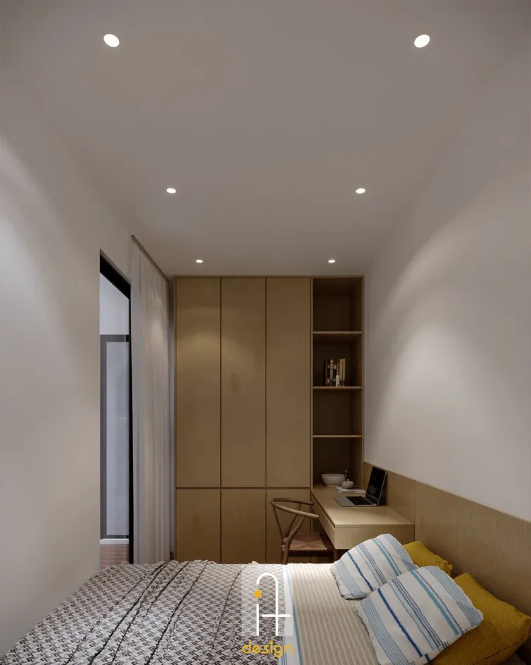 Concept nội thất phòng ngủ Nhà phố Tam Kỳ phong cách Wabi Sabi