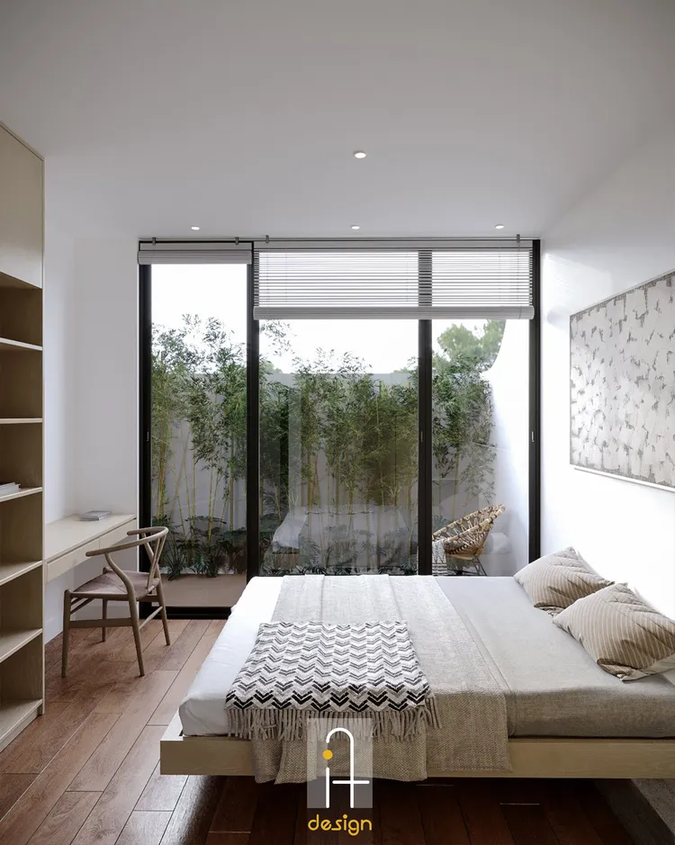 Concept nội thất phòng ngủ Nhà phố Tam Kỳ phong cách Wabi Sabi