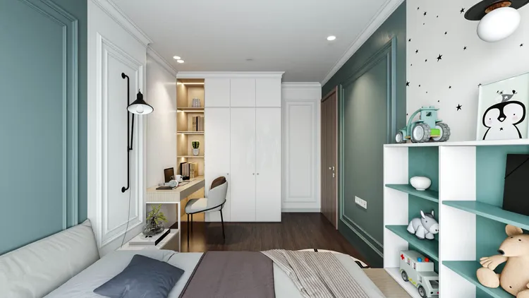 Concept nội thất phòng ngủ Căn hộ Newton Residence phong cách Tân cổ điển Neo Classic