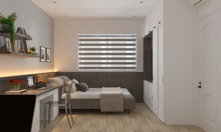 Concept nội thất phòng ngủ Căn hộ chung cư Mỹ Phúc Quận 8 phong cách Hiện đại Modern