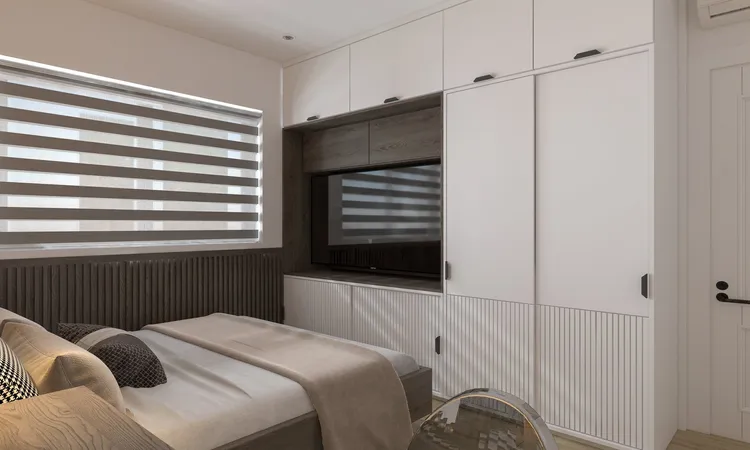 Concept nội thất phòng ngủ Căn hộ chung cư Mỹ Phúc Quận 8 phong cách Hiện đại Modern