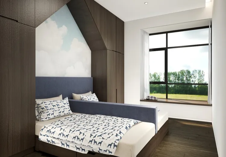 Concept nội thất phòng ngủ cho bé Căn hộ Q7 Saigon Riverside Complex Quận 7 phong cách Hiện đại Modern