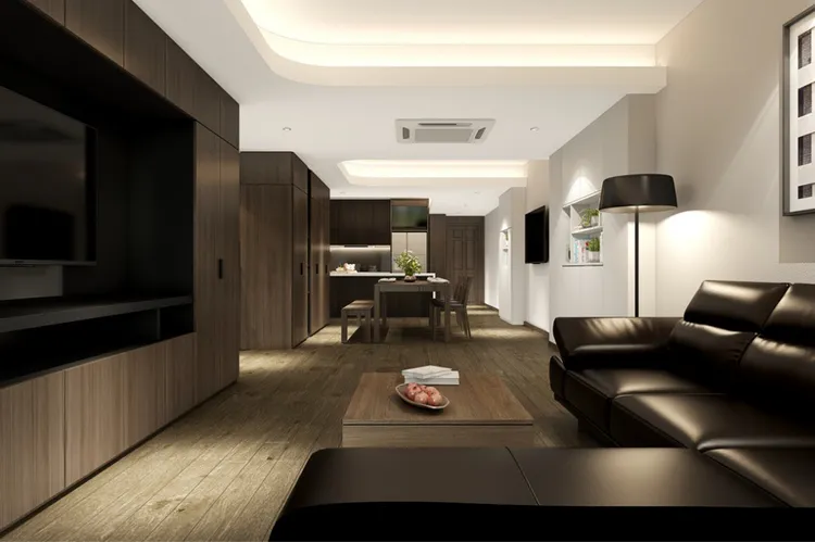 Concept nội thất phòng khách Căn hộ Q7 Saigon Riverside Complex Quận 7 phong cách Hiện đại Modern