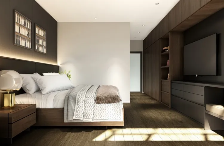 Concept nội thất phòng ngủ master Căn hộ Q7 Saigon Riverside Complex Quận 7 phong cách Hiện đại Modern