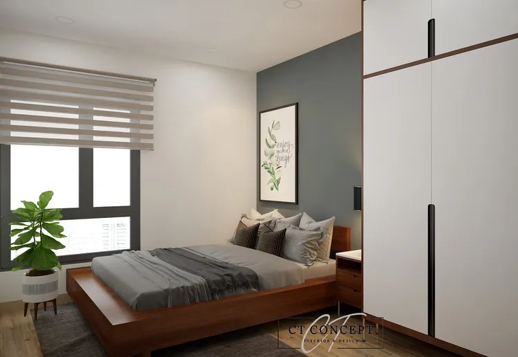Concept nội thất phòng ngủ Căn hộ Asiana Capella phong cách Bắc Âu Scandinavian