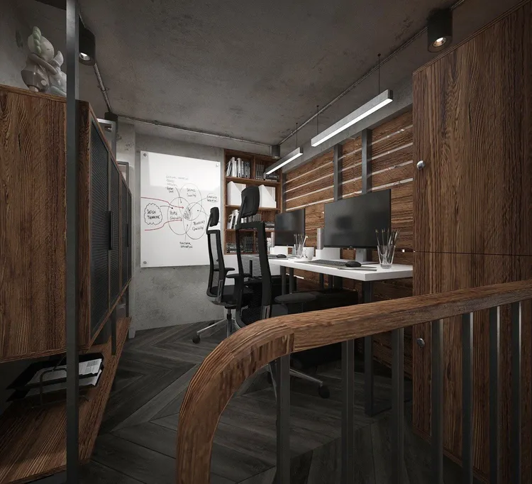 Concept nội thất khu vực văn phòng Shop GO FARM Gò Vấp