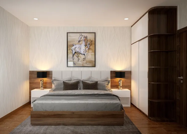 Concept nội thất phòng ngủ Căn hộ Opal Boulevard phong cách Hiện đại Modern
