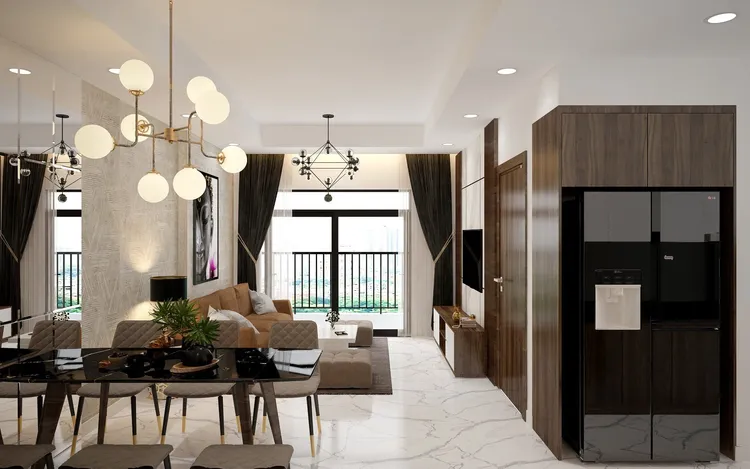 Concept nội thất phòng ăn Căn hộ Opal Boulevard phong cách Hiện đại Modern