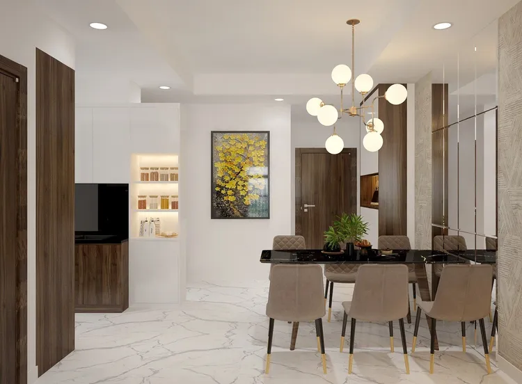 Concept nội thất phòng ăn Căn hộ Opal Boulevard phong cách Hiện đại Modern