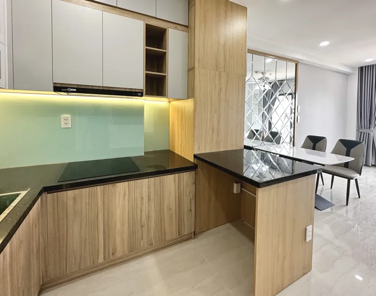 Hoàn thiện nội thất nhà bếp Căn hộ Bcons Plaza Bình Dương phong cách Hiện đại Modern