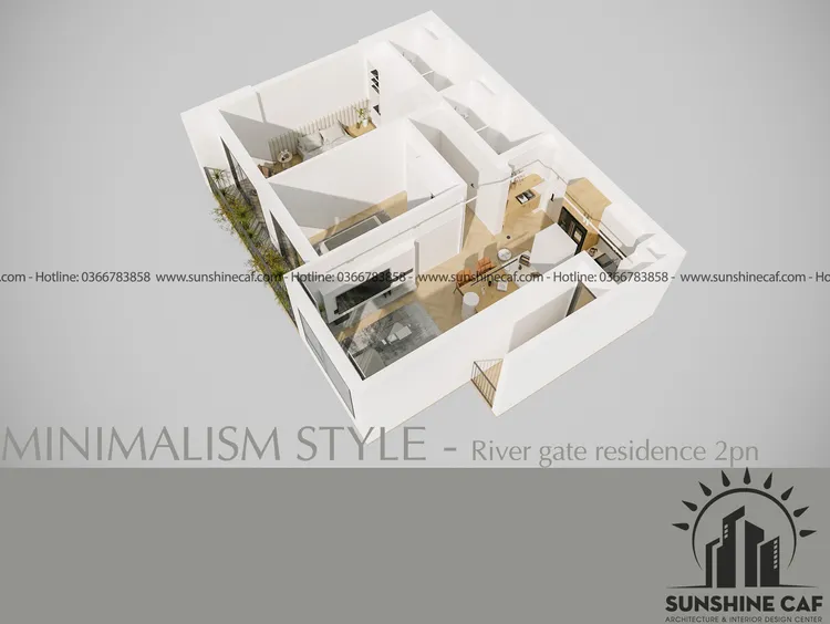 Tổng quan concept nội thất Căn hộ River Gate Quận 4 phong cách Tối giản Minimalist