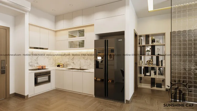 Concept nội thất nhà bếp Căn hộ Kingston Residence phong cách Hiện đại Modern