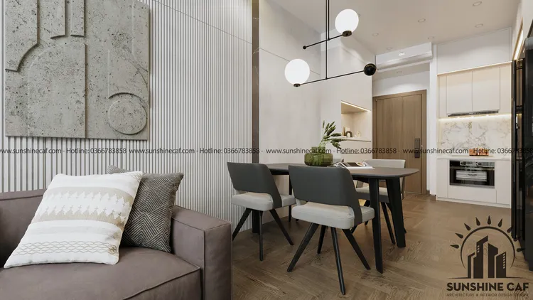 Concept nội thất phòng ăn Căn hộ Kingston Residence phong cách Hiện đại Modern