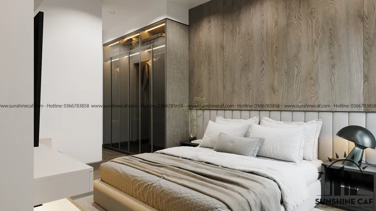 Concept nội thất phòng ngủ Căn hộ Kingston Residence phong cách Hiện đại Modern