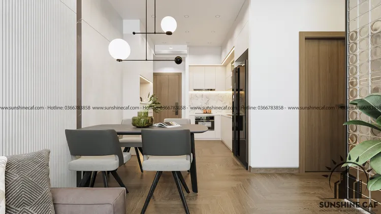 Concept nội thất phòng ăn Căn hộ Kingston Residence phong cách Hiện đại Modern