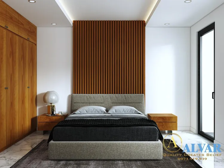 Concept nội thất phòng ngủ Nhà phố KĐT Vạn Phúc City phong cách Hiện đại Modern
