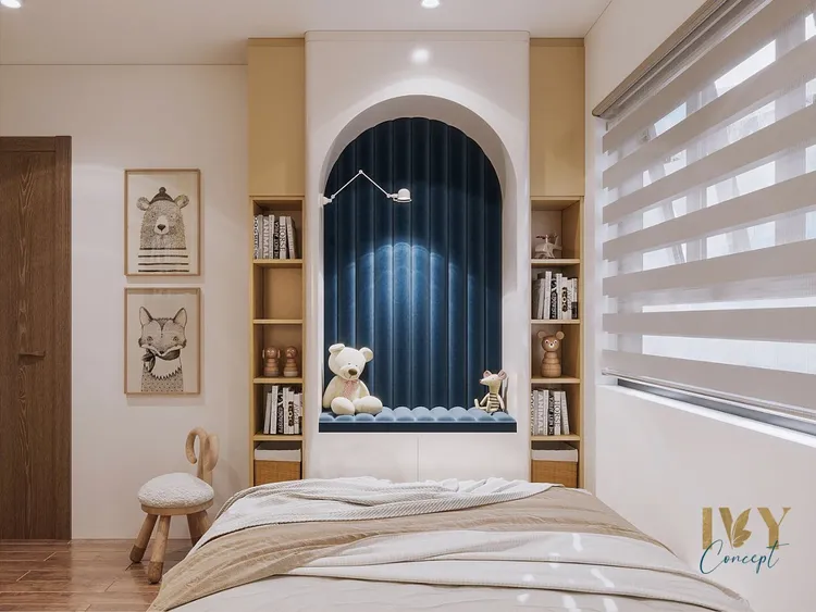 Concept nội thất phòng ngủ cho bé Căn hộ Q7 Saigon Riverside Complex phong cách Bắc Âu Scandinavian
