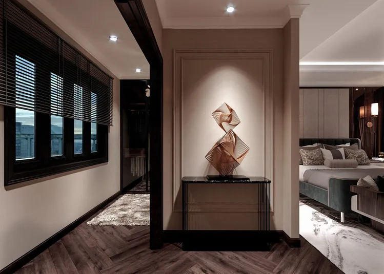 Concept nội thất phòng ngủ Nhà phố Xuyên Mộc, BRVT phong cách Tân cổ điển Neo Classic