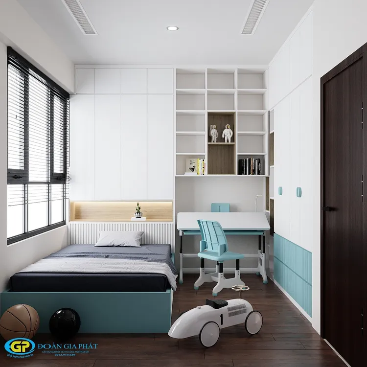 Concept nội thất phòng ngủ cho bé Căn hộ Picity Quận 12 phong cách Hiện đại Modern