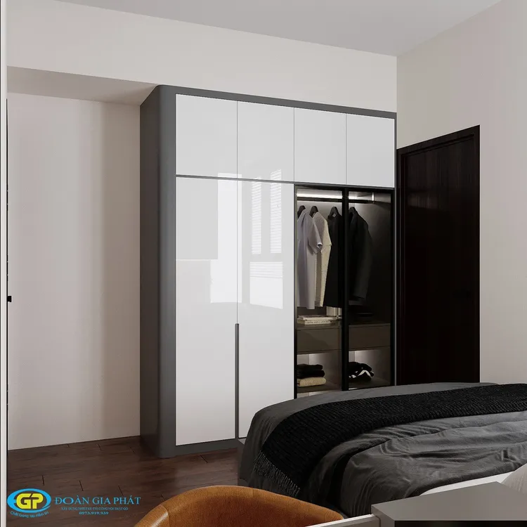 Concept nội thất phòng ngủ Căn hộ Picity Quận 12 phong cách Tối giản Minimalist