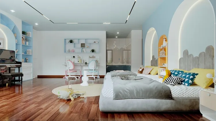 Concept nội thất phòng cho bé Nhà phố Quận 5 phong cách Hiện đại Modern