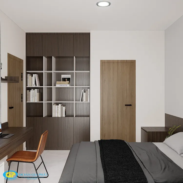 Concept nội thất phòng ngủ Căn hộ chung cư tại Bình Dương phong cách Tối giản Minimalist