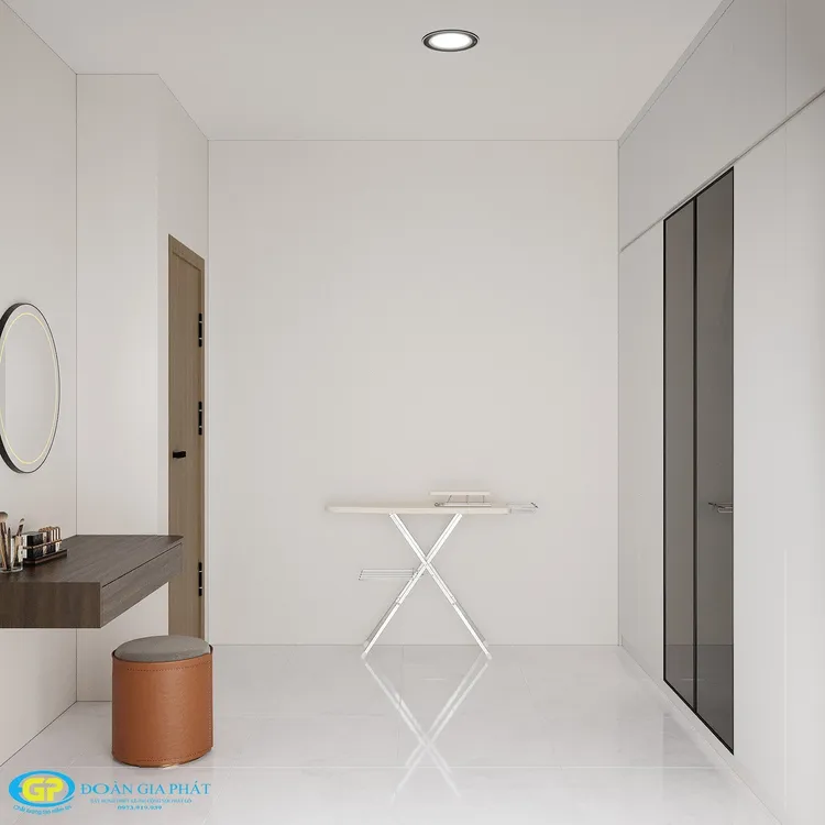 Concept nội thất phòng thay đồ Căn hộ chung cư tại Bình Dương phong cách Tối giản Minimalist