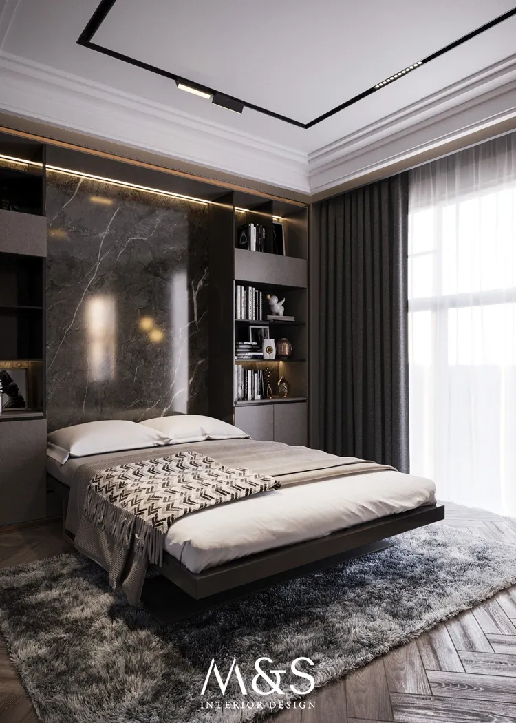 Concept nội thất phòng ngủ Căn hộ Riverpark Premier Quận 7 phong cách Tân cổ điển Neo Classic