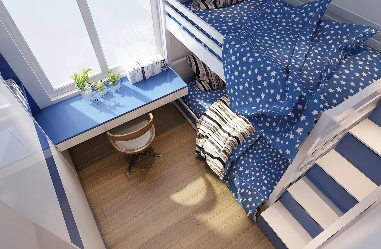 Concept nội thất phòng ngủ cho bé Căn hộ Moonlight Bình Tân phong cách Bắc Âu Scandinavian