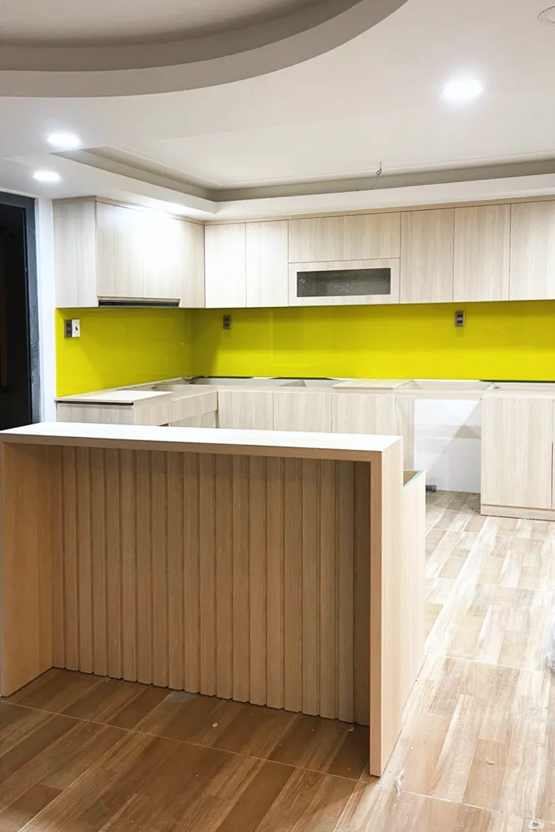 Hoàn thiện nội thất nhà bếp Nhà phố Q.12 phong cách Hiện đại Modern