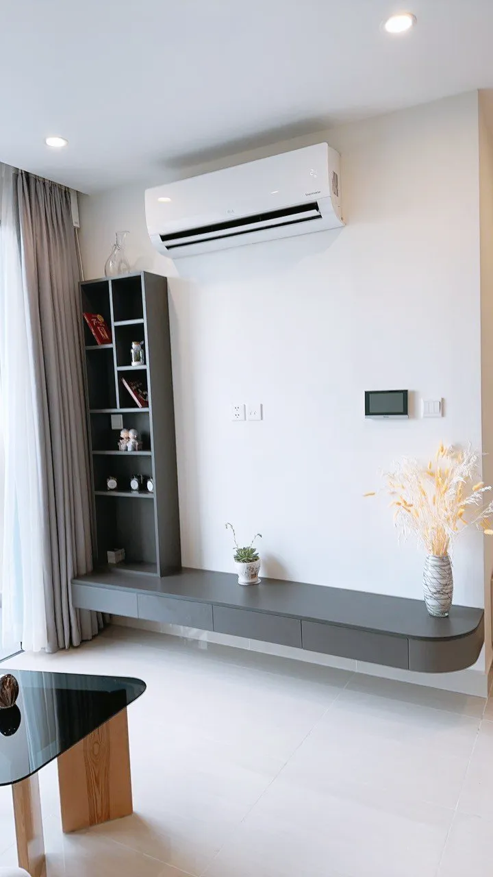 Hoàn thiện nội thất phòng khách Căn hộ Vinhomes Q9 phong cách Hiện đại Modern