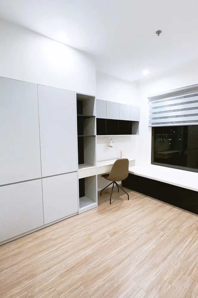 Hoàn thiện nội thất phòng làm việc Căn hộ Vinhomes Q9 phong cách Hiện đại Modern
