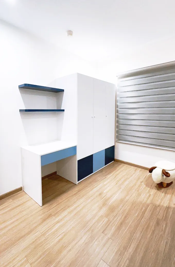 Hoàn thiện nội thất phòng ngủ cho bé Căn hộ Vinhomes Q9 phong cách Hiện đại Modern