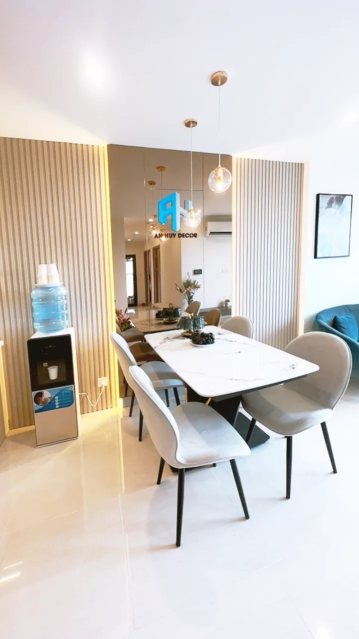 Hoàn thiện nội thất phòng ăn Căn hộ Vinhomes Q9 phong cách Hiện đại Modern