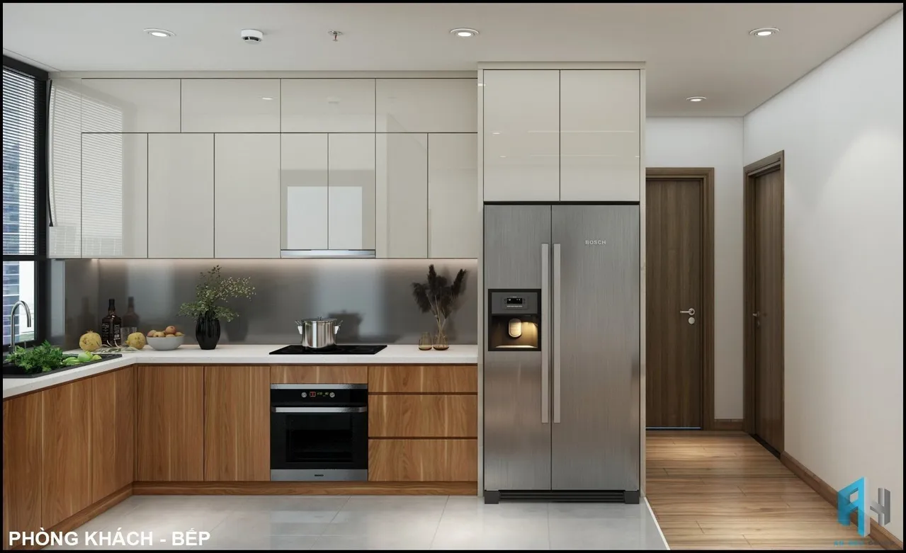 Concept nội thất nhà bếp Căn hộ Eco Green Quận 7 phong cách Hiện đại Modern