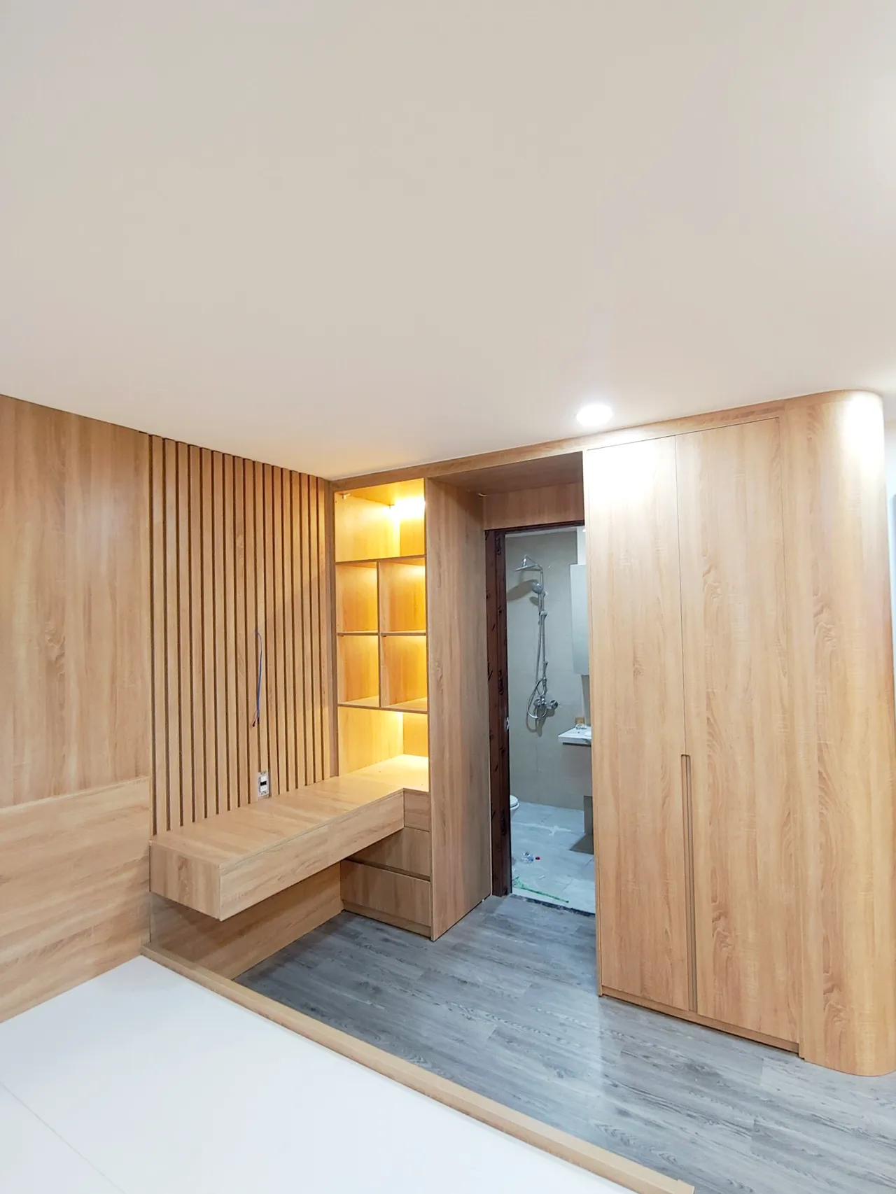 Hoàn thiện nội thất phòng ngủ Căn hộ chung cư RES 3 phong cách Hiện đại Modern