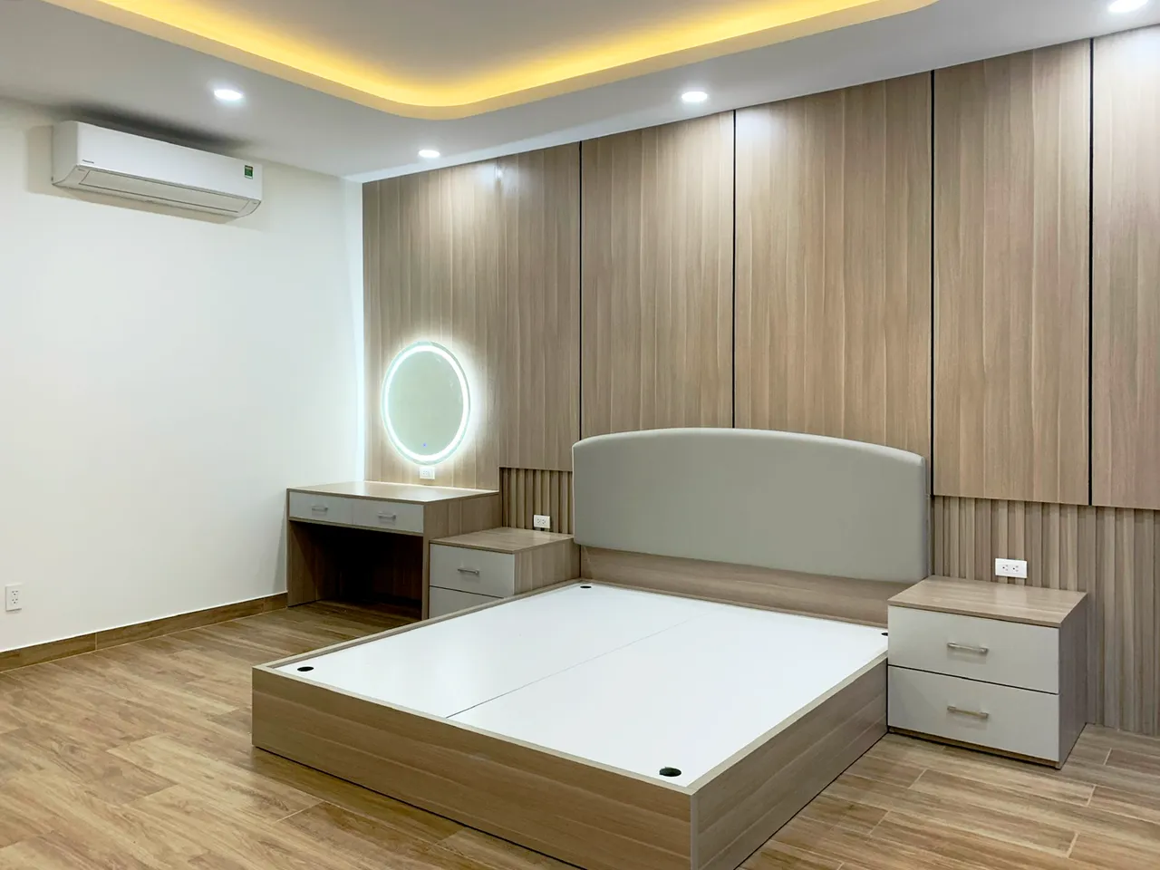 Hoàn thiện nội thất phòng ngủ Nhà liền kề KĐT Vạn Phúc phong cách Hiện đại Modern