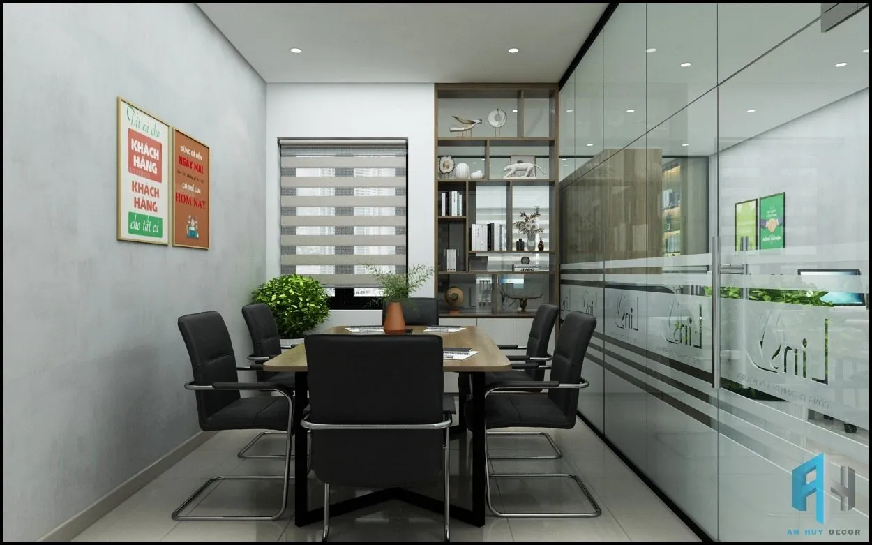 Concept nội thất phòng họp Văn phòng Công ty Lins Quận Tân Bình