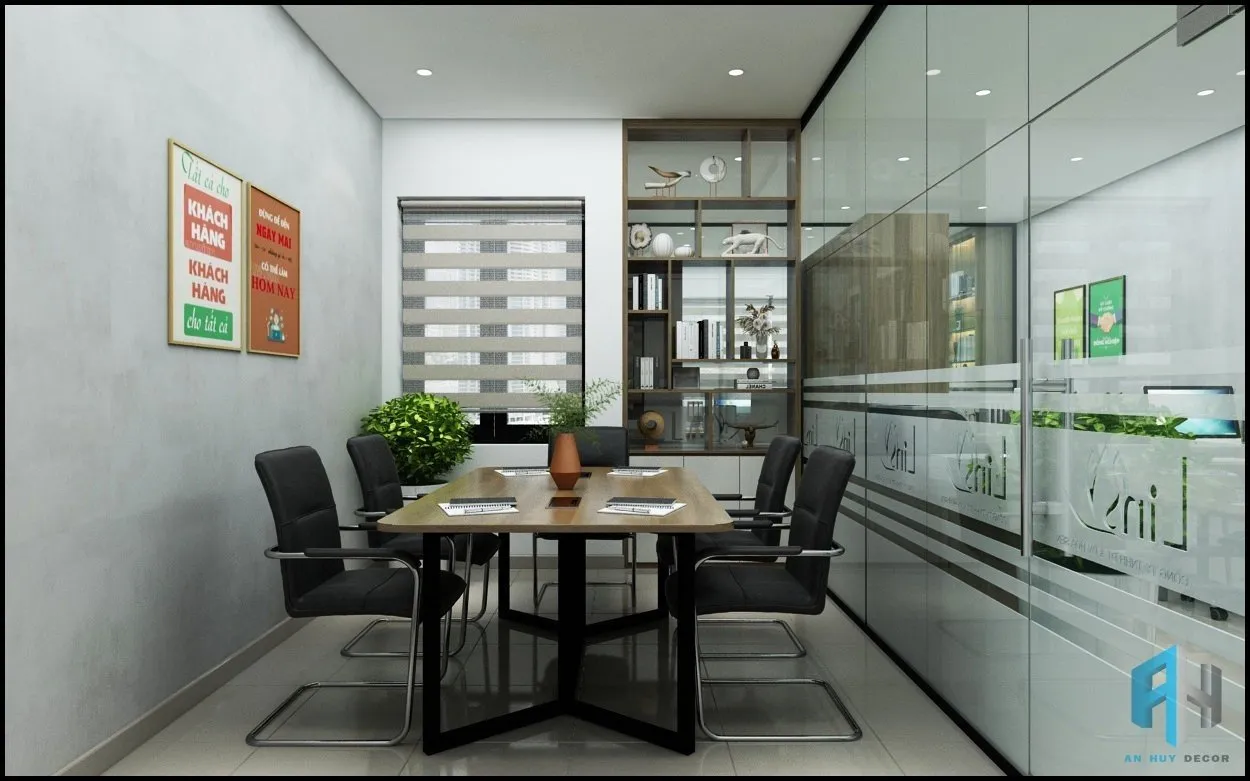 Concept nội thất phòng họp Văn phòng Công ty Lins Quận Tân Bình