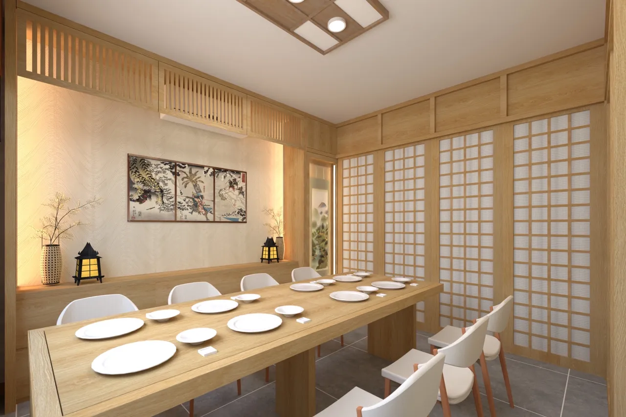 Concept nội thất Nhà hàng món Nhật tại Bình Dương