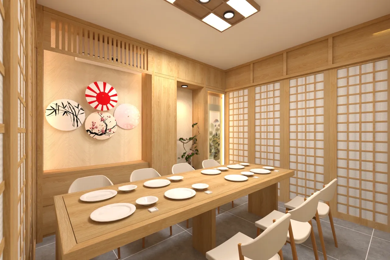 Concept nội thất Nhà hàng món Nhật tại Bình Dương